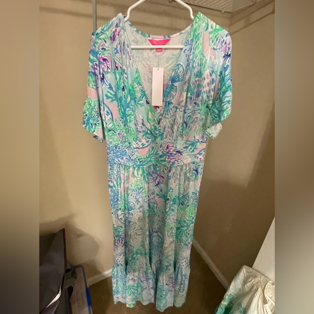 Lilly Pulitzer Floral Midi Dress